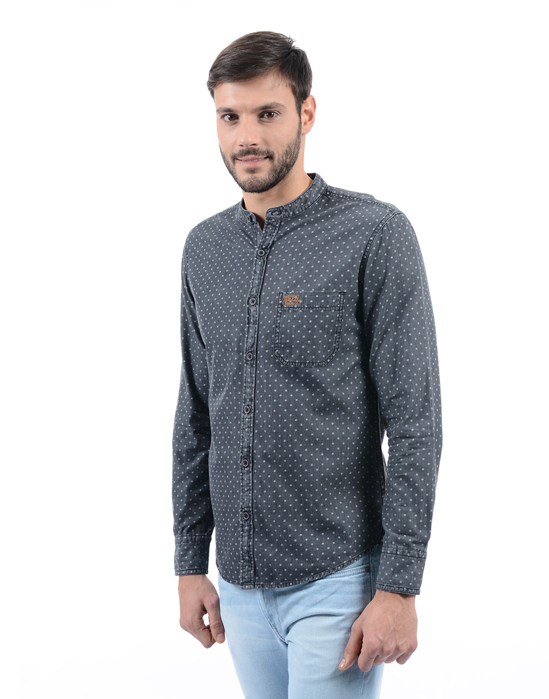 U.S. Polo Assn. Men Casual Wear Polka Print Shirt